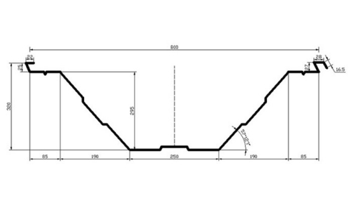 Profileuse de toitures cintrées BH-1250-800