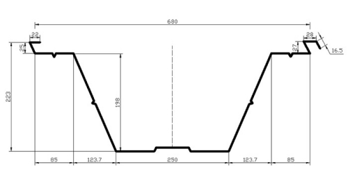 Profileuse de toitures cintrées BH-1000-680