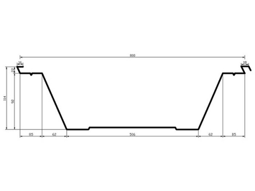 Profileuse de toitures cintrées BH-1000-800