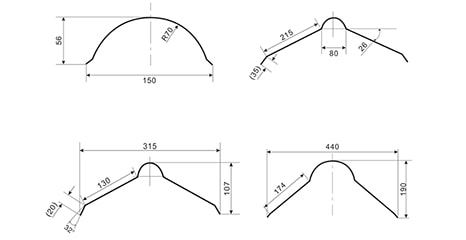 Plans des profils