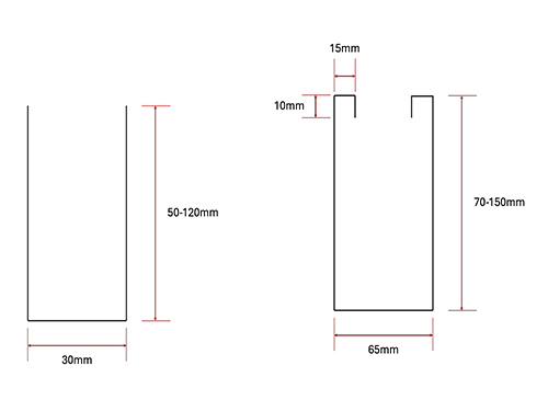Plans des profils