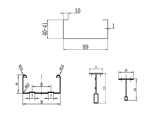Plans des profils