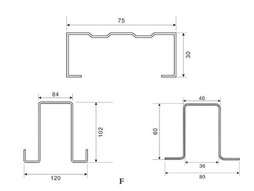 Plans des profils